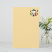 Papeterie Buffalo Skull Native American Emblem (Debout devant)