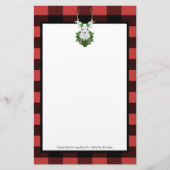 Papeterie Buffle de rennes de fête Plaid personnalisé (Devant)