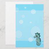 Papeterie Bulle de Little Seahorse stationnaire (Devant / Derrière)