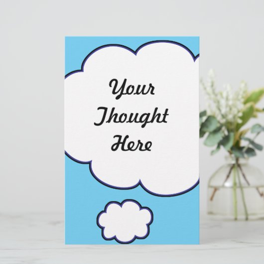 Papeterie Bulle de pensée (Debout devant)