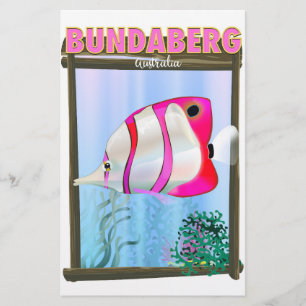 Papeterie Bundaberg Australie affiche de voyage