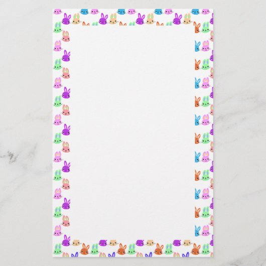 Papeterie Bunnies colorés Pâques (Dos)