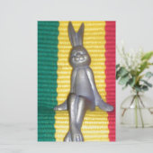 Papeterie Bunny à Rasta Couleurs : Une touche d'art Super (Debout devant)