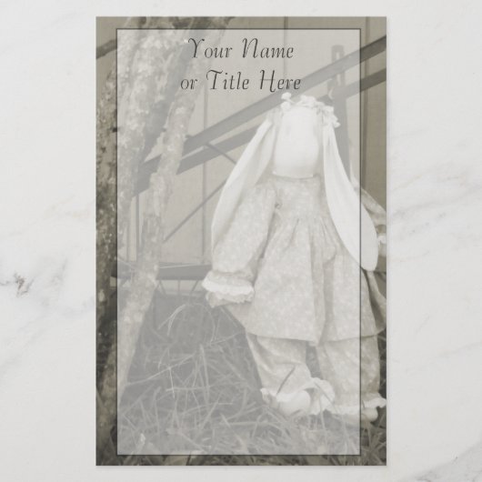 Papeterie Bunny de l'ancien temps (Devant)