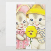 Papeterie Bunny Girl+Boy (Devant / Derrière)