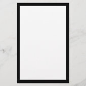 Papeterie Business Black White Monogram Nom Coordonnées. (Dos)