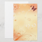 Papeterie 🦋 Butterflys et bulles stationnaires (Devant / Derrière)