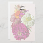 Papeterie c_ZinniaCouleurs mixtesMariage mixte Zinnia Bouque (Devant / Derrière)