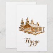 Papeterie Cabine de journal cosy - Hyg ou votre propre texte (Devant / Derrière)