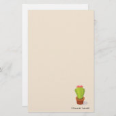 Papeterie Cactus en pot (Devant / Derrière)