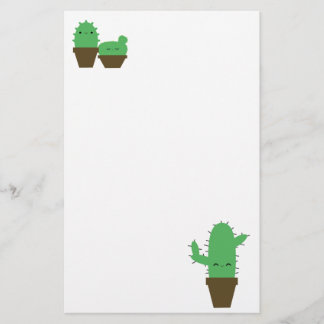 Papeterie Cactus mignons kawaii plantes stationnaires