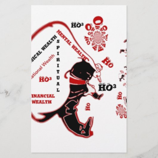 Papeterie Cadeau Père Noël Secret - Prospérité et Richesse (Devant)