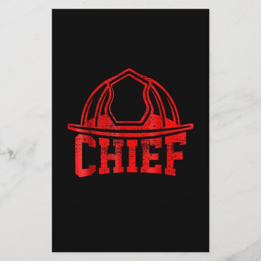 Papeterie Cadeau pompier | Cadeaux de pompier en chef (Devant)