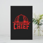 Papeterie Cadeau pompier | Cadeaux de pompier en chef (Debout devant)
