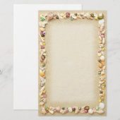 Papeterie Cadre de coquillages et de sable de plage (Devant / Derrière)