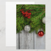 Papeterie Cadre de Noël décoratif (Devant / Derrière)