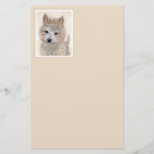 Papeterie Cairn Terrier Peinture Chiot - Art Chien original