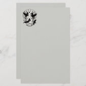 Papeterie Calaveras décoratives Halloween (Devant / Derrière)