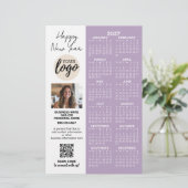 Papeterie Calendrier 2027 pour logo Office, Code QR, Photo P (Debout devant)