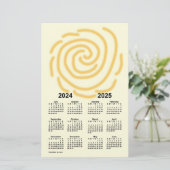 Papeterie Calendrier de l'année scolaire 2024-2025 Sunny Day (Debout devant)