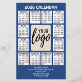 Papeterie Calendrier Logo Vertical - Contact professionnel - (Devant)