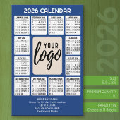 Papeterie Calendrier Logo Vertical - Contact professionnel -