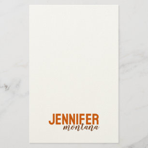 Papeterie Calligraphie Elegant Plain Ajouter son propre nom