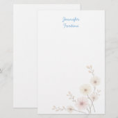 Papeterie Calligraphie Élégant Simple Nom Propre (Devant / Derrière)
