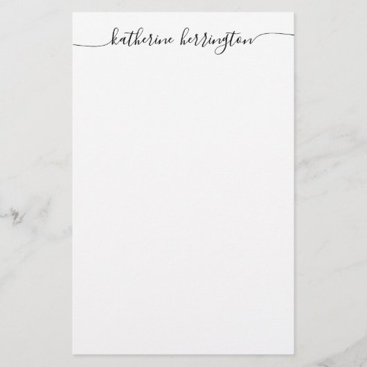 Papeterie Calligraphie élégante moderne girly en script avec (Devant)