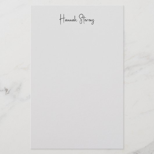 Papeterie Calligraphie moderne minimaliste professionnelle (Devant)