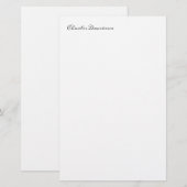 Papeterie Calligraphie moderne minimaliste professionnelle s (Devant / Derrière)