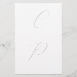 Papeterie Calligraphie moderne simple avec monogramme person