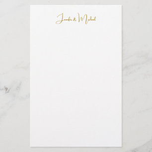 Papeterie Calligraphie Professional Elegant Gold Color Names