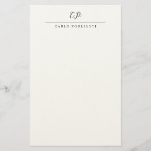 Papeterie Calligraphie simple moderne avec monogramme person