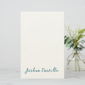Papeterie Calligraphie Simple Plain Nom Professionnel (Debout devant)