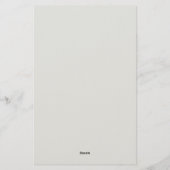 Papeterie Calligraphy Simple Grey Professional Name (Dos)