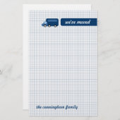 Papeterie Camion bleu (Devant / Derrière)
