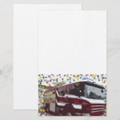 Papeterie Camion de pompiers (Devant / Derrière)