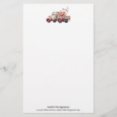 Papeterie Camion Vintage rose (Devant)