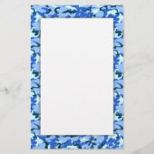 Papeterie Camouflage bleu Arrière - plan militaire (Devant)