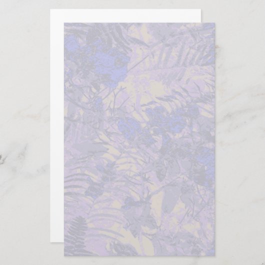 Papeterie Camouflage contre la fleur bleue (Devant / Derrière)