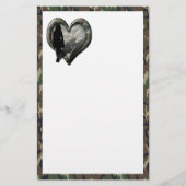 Papeterie Camouflage Heart - Femme Missing Man (Devant)