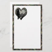 Papeterie Camouflage Heart - Femme Missing Man (Devant / Derrière)