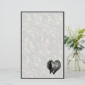 Papeterie Camouflage Heart - Femme Missing Man (avec texte) (Debout devant)