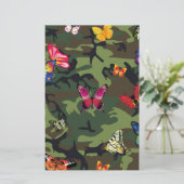 Papeterie camouflage papillon (Debout devant)