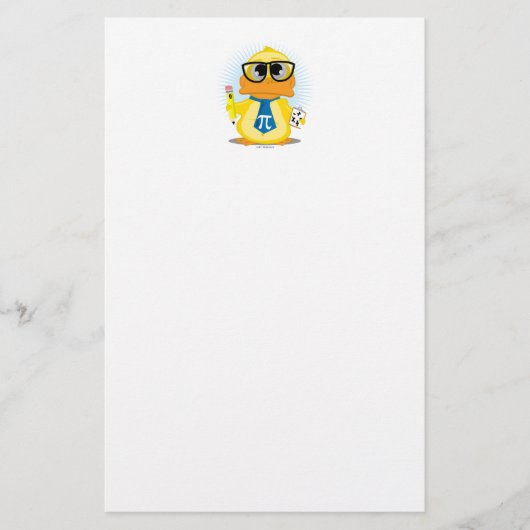 Papeterie Canard de professeur de maths (Devant)