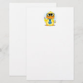 Papeterie Canard de professeur de maths (Devant / Derrière)