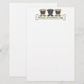 Papeterie Carlins du pays des merveilles de Henry (Devant / Derrière)