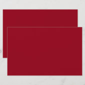 Papeterie Carmine (couleur unie) (Devant / Derrière)