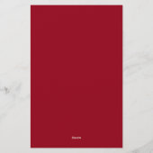 Papeterie Carmine (couleur unie) (Dos)